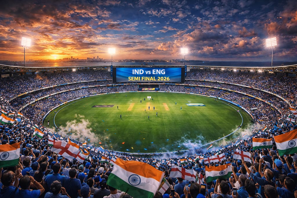 INDIA VS ENGLAND ICC WORLD CUP 2026 SEMI FINAL